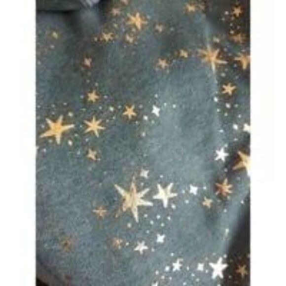 Plus XXL 18 Kids Teal Blue Kids Hooded Zip Jacket Gold Stars by Cat & Jack - Picture 4 of 11